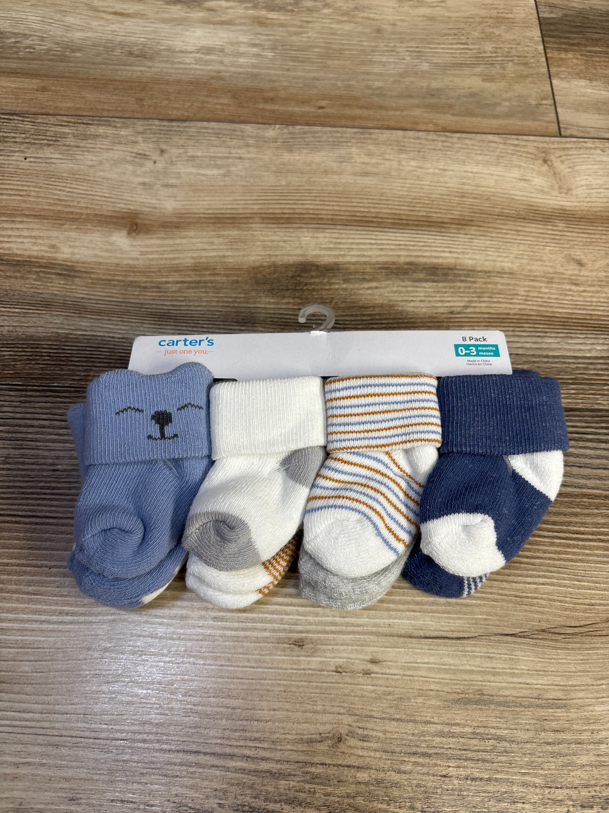 NEW Just One You 8pk Socks sz 0-3m