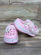 Stepping Stones Fur-Lined Heart Clogs Pink sz 4c