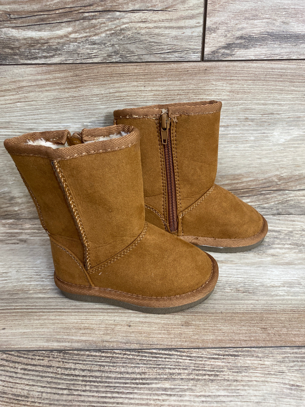 Harper Canyon Seude Tall Shearling Boots Brown sz 5c