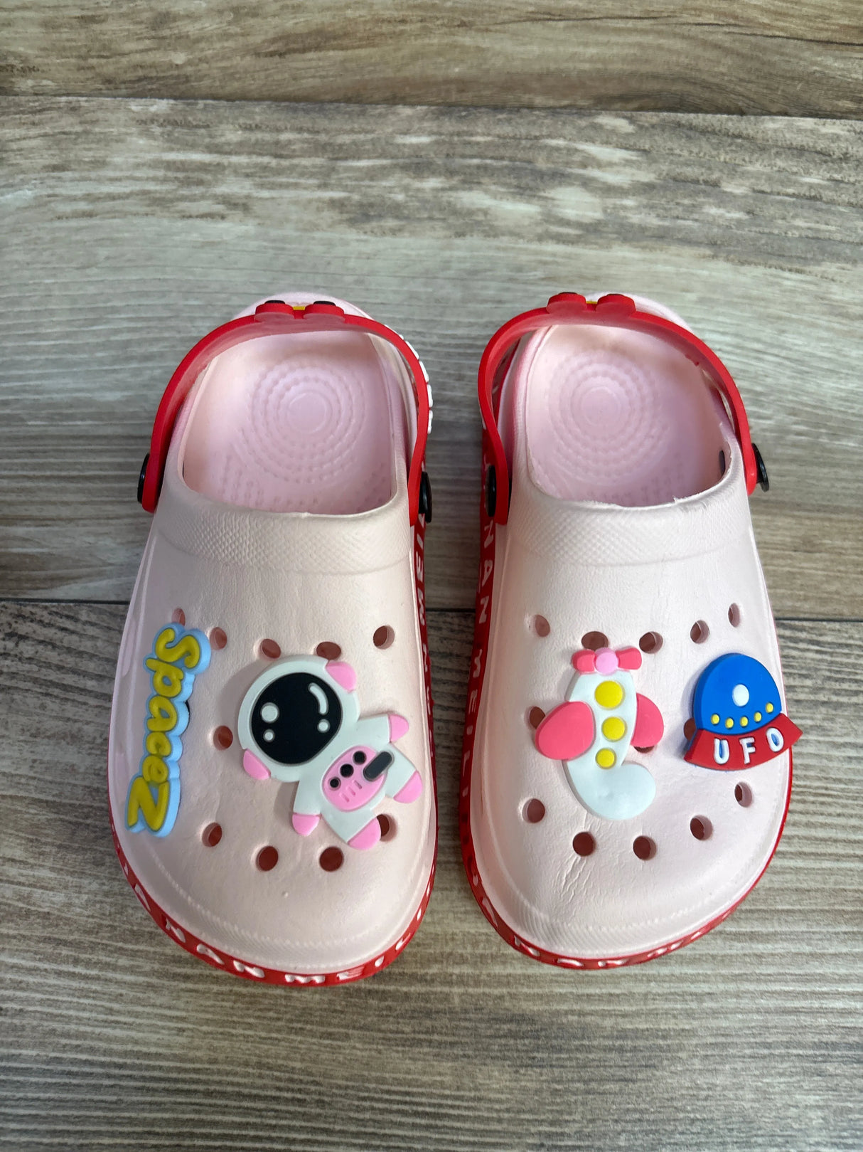 JUXI Garden Clog Cartoon Slides Pink sz 9c - Me n Mommy To Be