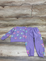 Chaser 2pc Bliss Stars Knit Pullover Sweatshirt & Pants Set Purple sz 3T