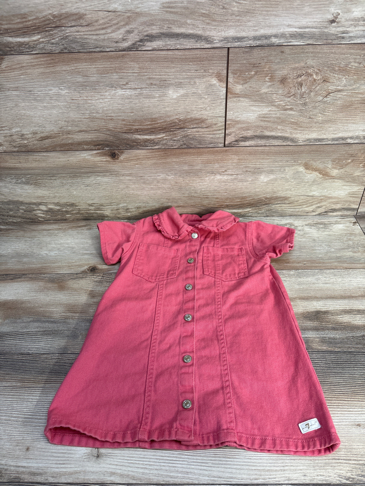 7 For All Mankind Denim Dress Pink sz 4T