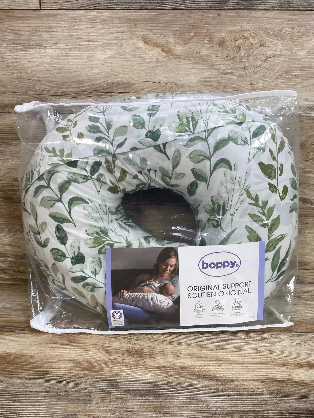 Boppy Nursing Pillow Original Support Green Foliage