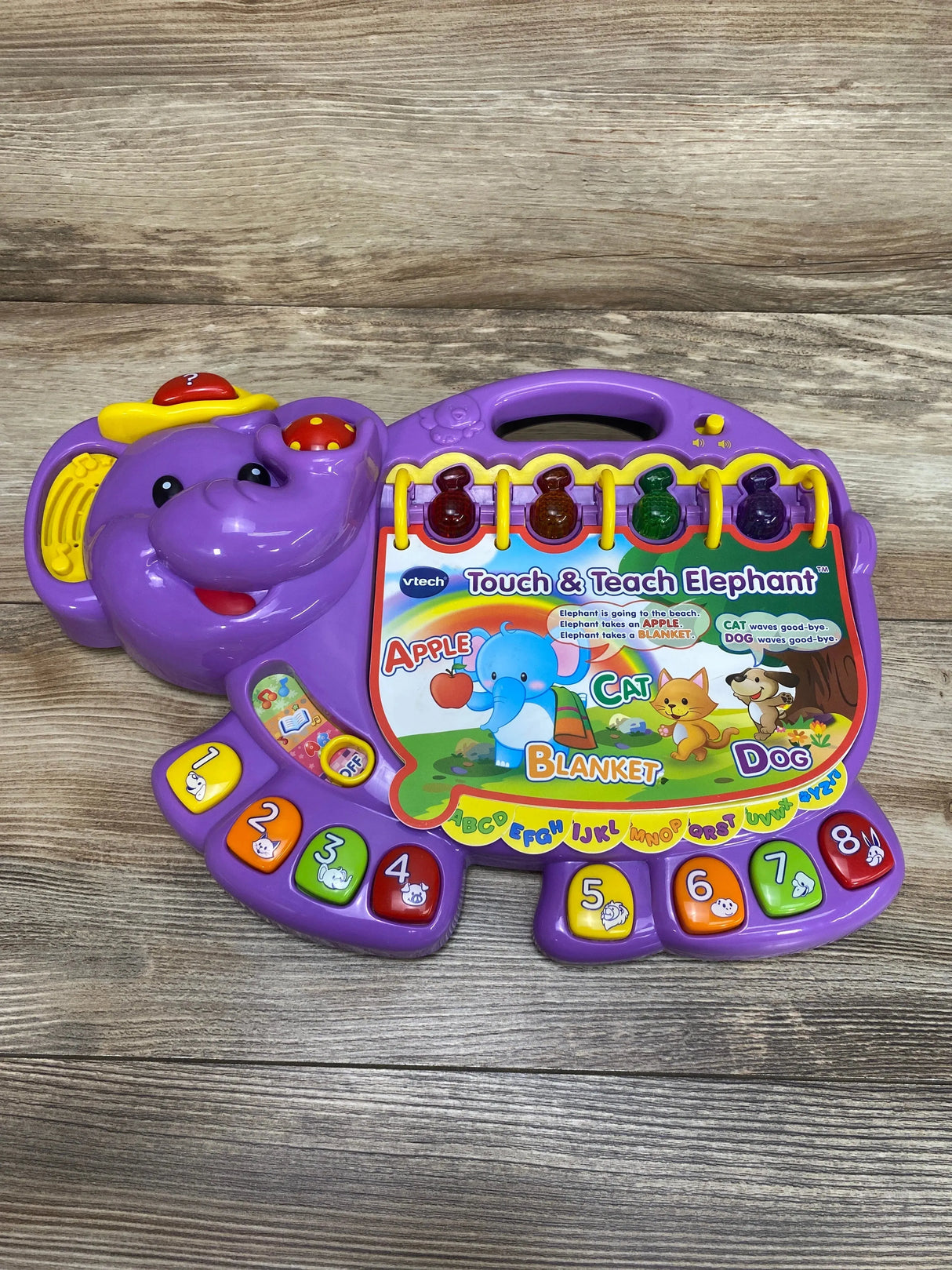 VTech Touch and Teach Elephant, Purple