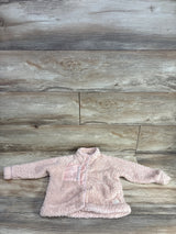 7 For All Mankind Sherpa Button Up Jacket Pink sz 18m