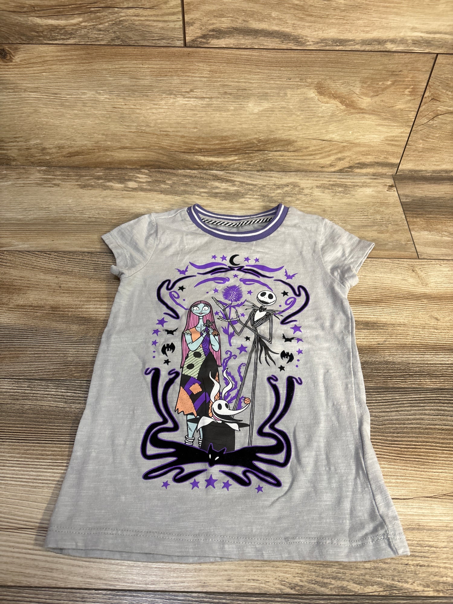 Disney The Nightmare Before Christmas Shirt Grey sz 4/5T