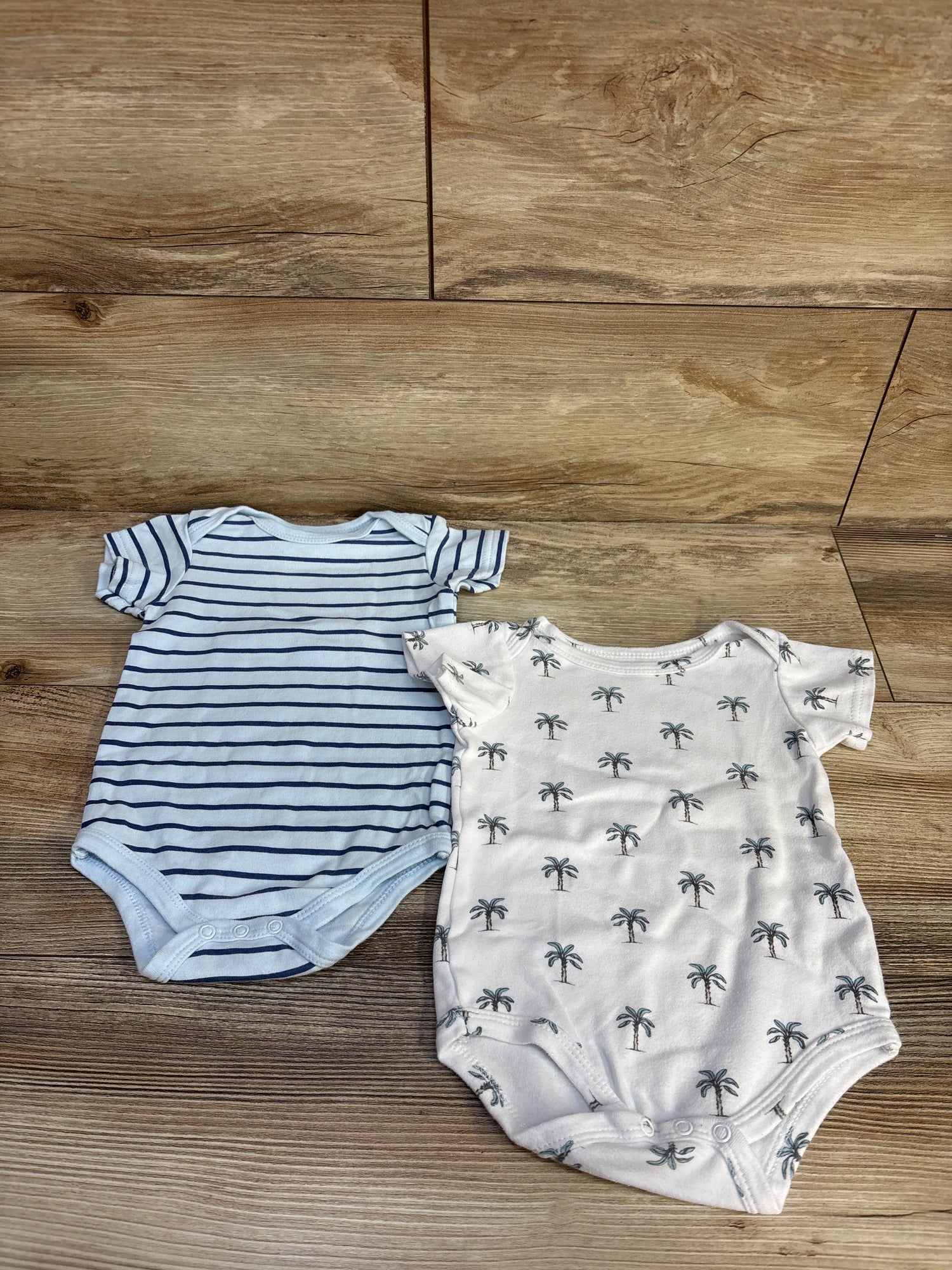 Hudson Baby 2pk Bodysuits Blue sz 9-12m