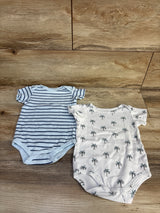 Hudson Baby 2pk Bodysuits Blue sz 9-12m