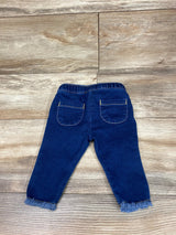 Cat & Jack Raw Edge Hem Pants Blue sz 0-3m