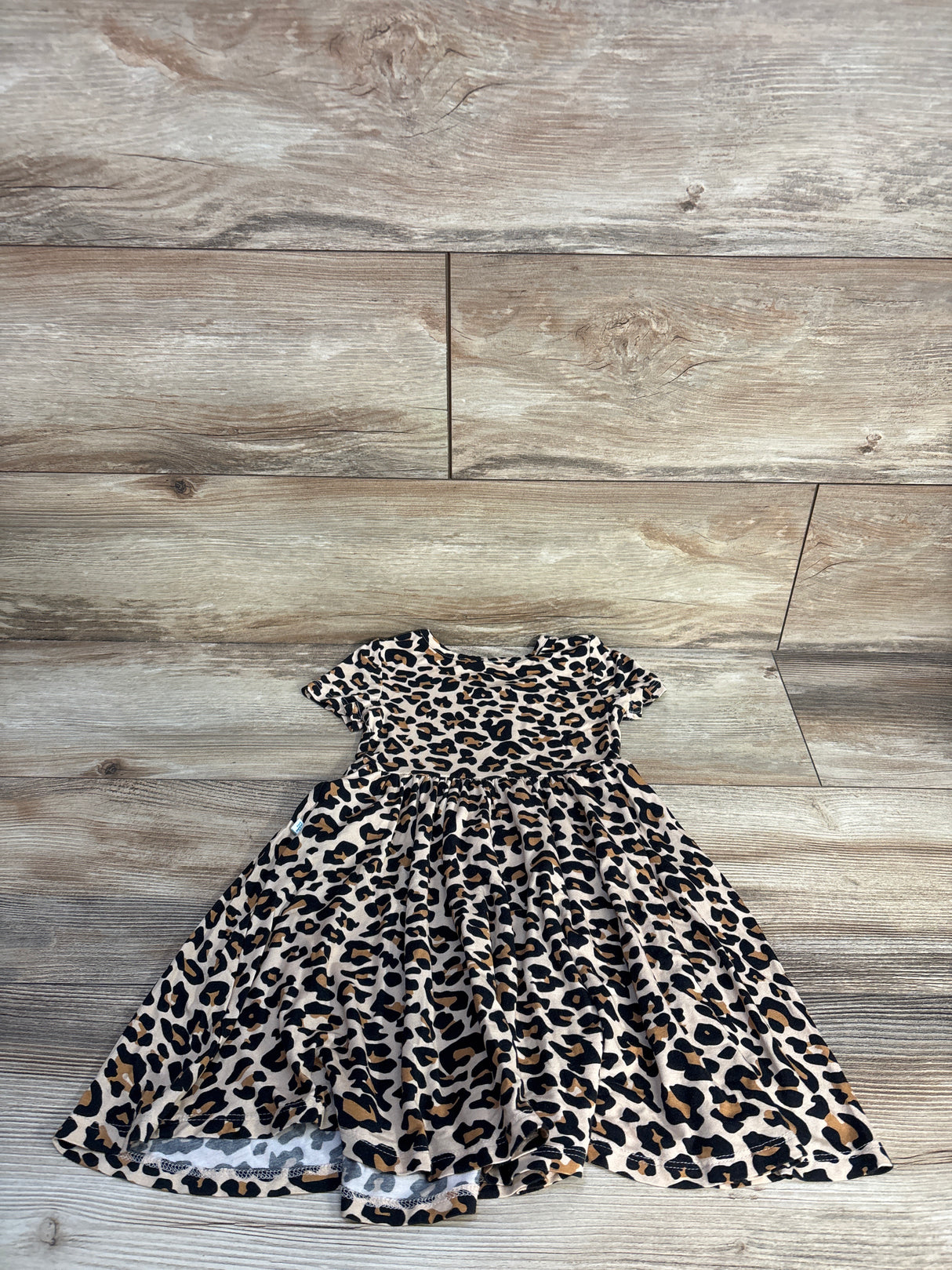 Posh P. Lana Leopard Twirl Dress Beige sz 2T
