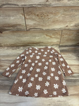 Grayson Collective Floral Knit Dress Brown sz 3T