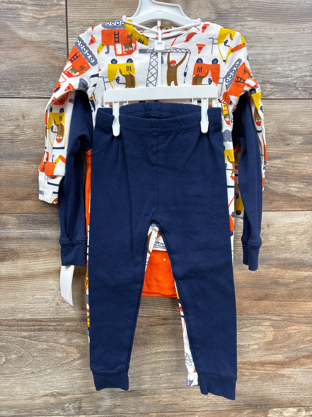NEW Just One You 4pc Construction Pajamas Set Navy sz 18m