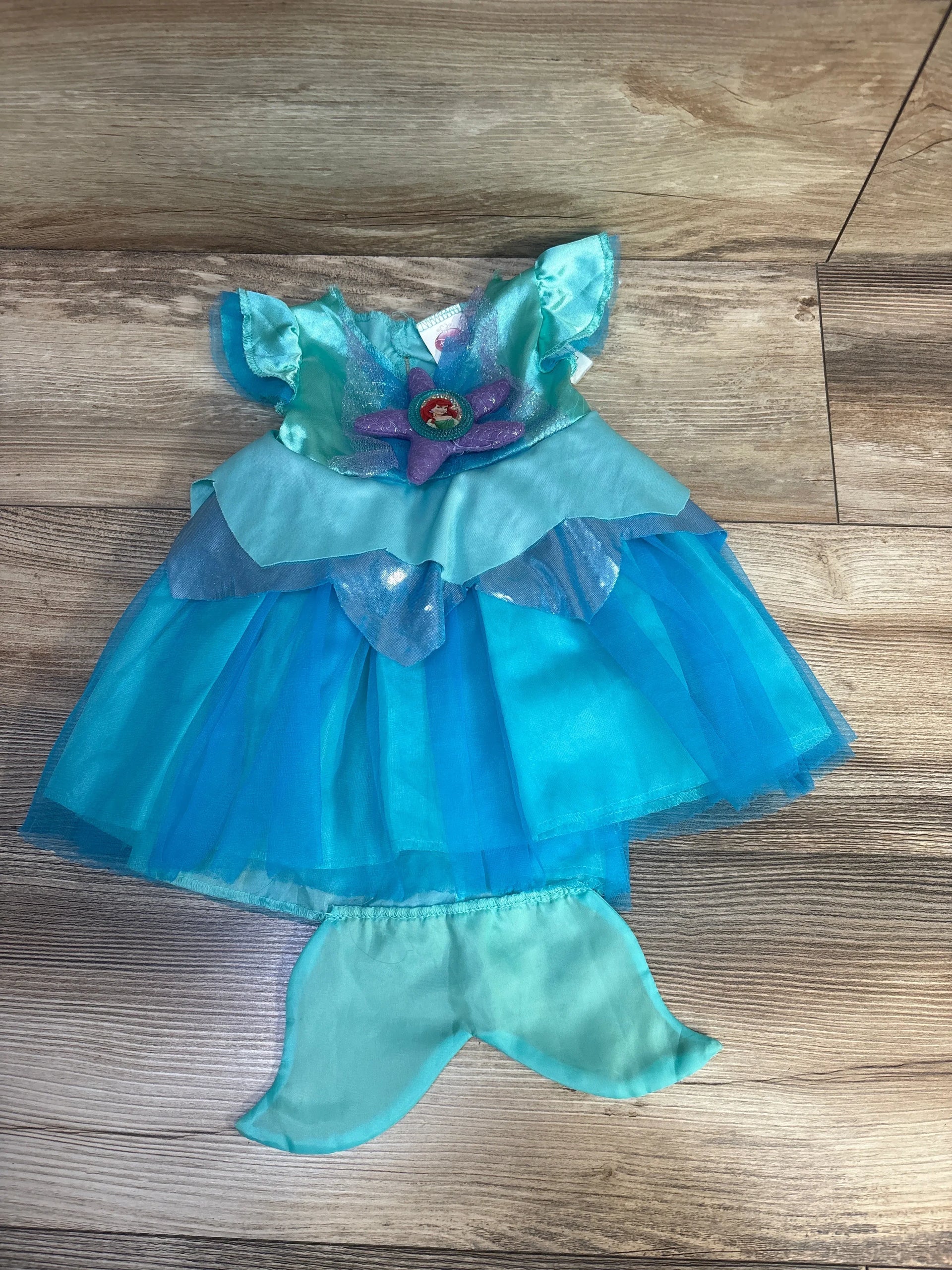 Disney Ariel Costume Dress Blue sz 6-12m