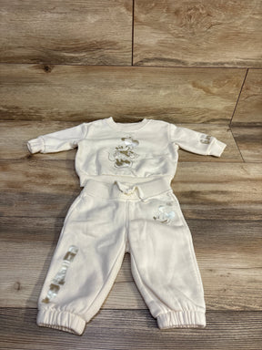 Baby Gap x Disney Minnie Mouse 2pc ivory pullover sweatshirt and pants set for infants