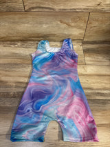 BAOHULU Marble Biketard Purple sz 4/5T