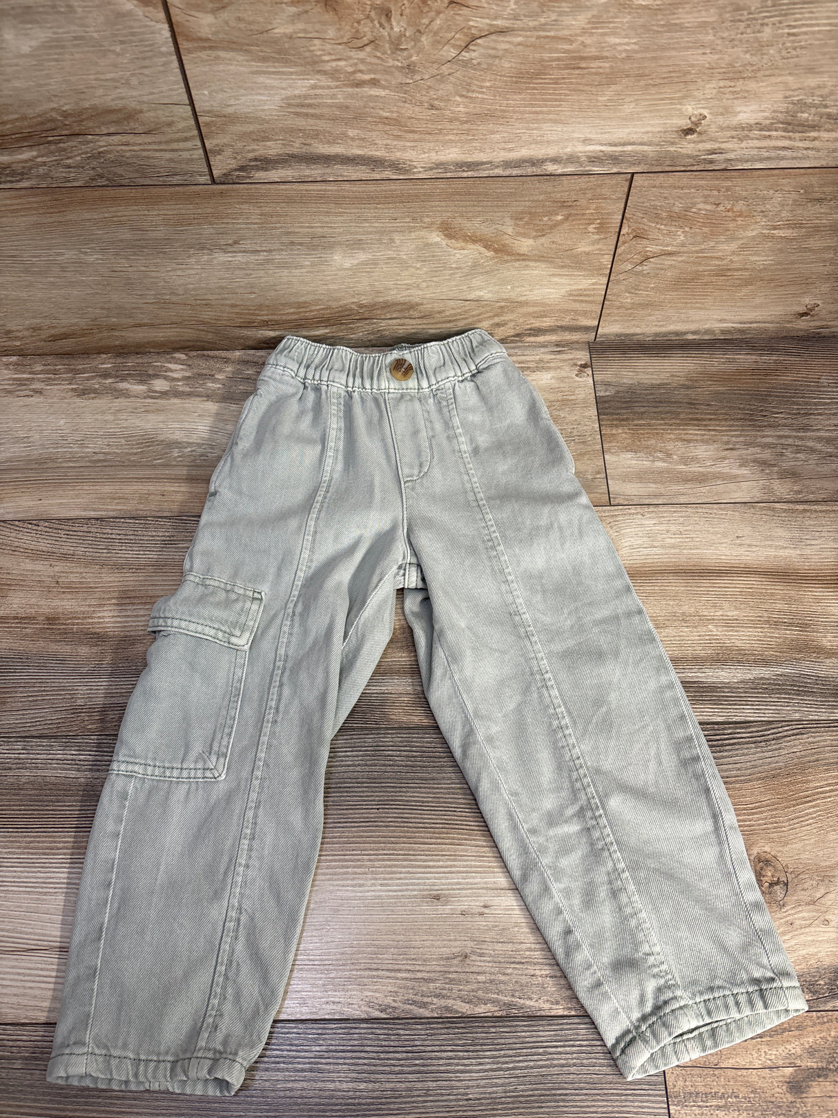 Cotton On Baby Denim Cargo Jeans Sage sz 4T