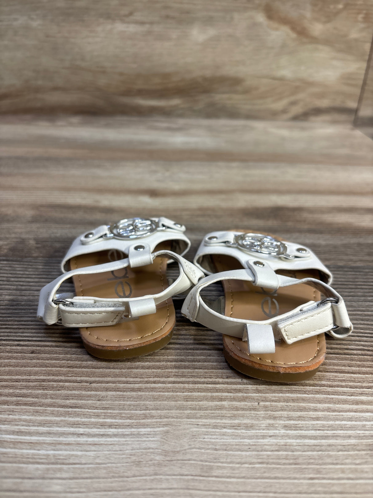Bebe Sandals White sz 2c