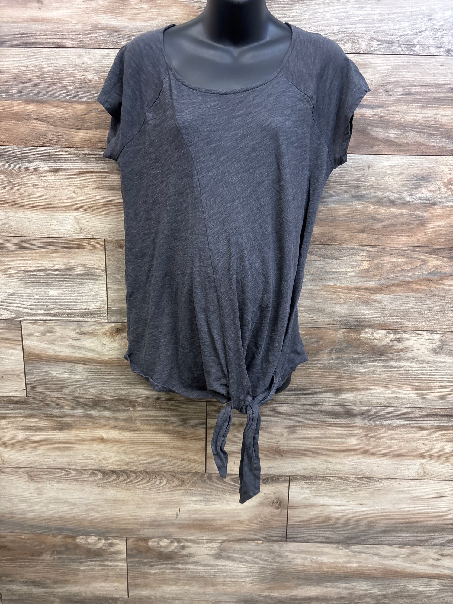 Motherhood Maternity Short Sleeve Shirt Grey sz Large