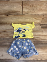 Disney Junior 2pc Minnie Mouse Shirt & Bottoms Set Yellow sz 12m