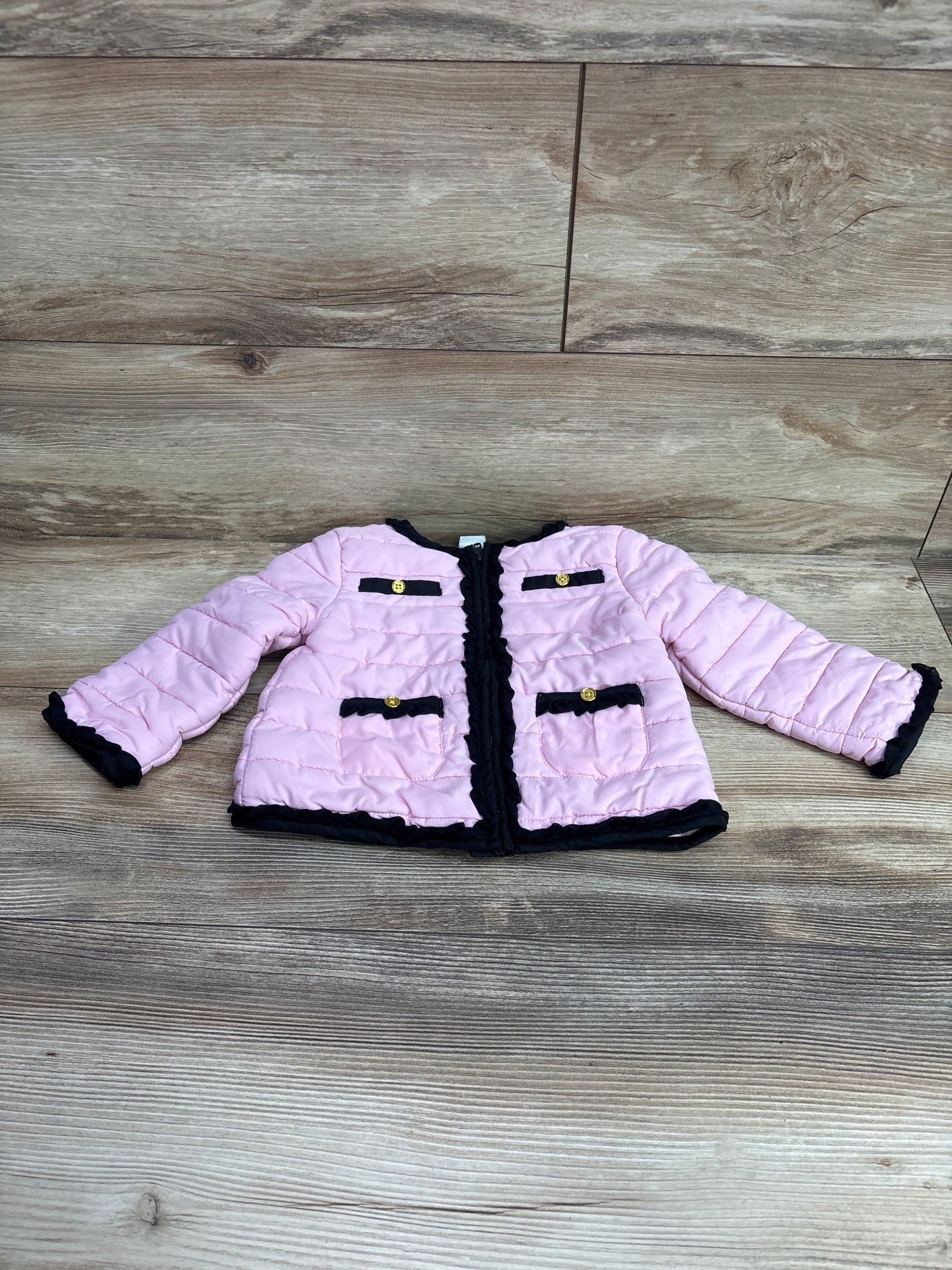 Little Me Lightweight Puffer Jacket Pink sz 24m