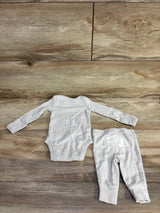 Carter's 2pc Striped Elephant Bodysuit & Pants Set Grey sz Newborn
