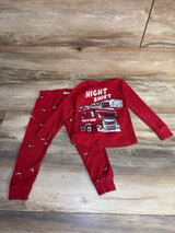 Carter's 2pc Night Shift Pajama Set Red sz 2T