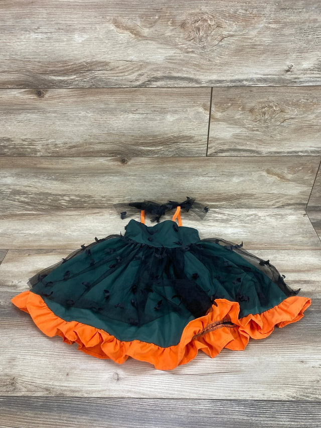 Smocked Bat Dress Green sz 12m - Me n Mommy To Be