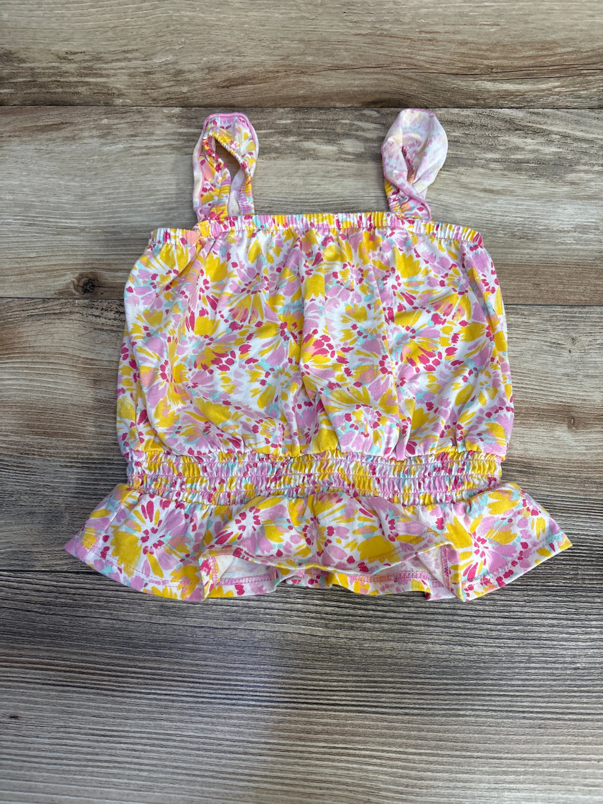 Oshkosh Floral Peplum Top Pink sz 4T - Me n Mommy To Be