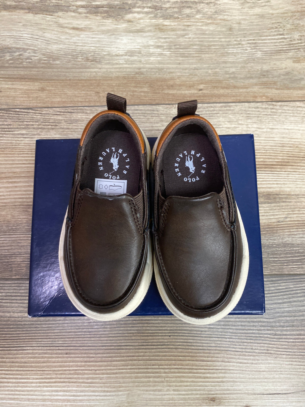 NEW Polo Ralph Lauren Filip Sneakers in Chocolate Brown sz 5c