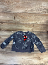 Marvel Spider-Man Pullover Sweatshirt Grey sz 5T