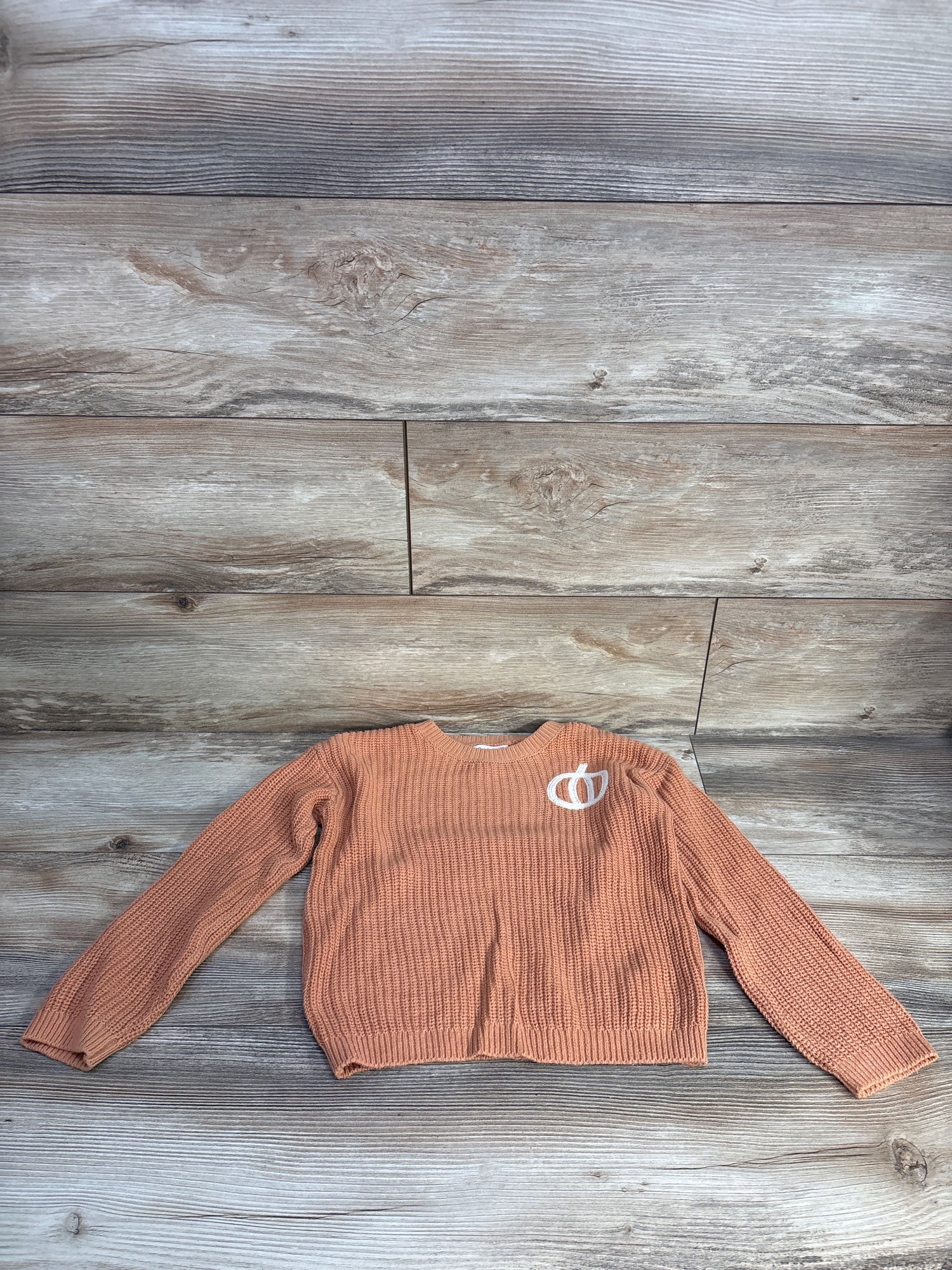 Cat & Jack Pumpkin Knit Sweater Orange sz 5T