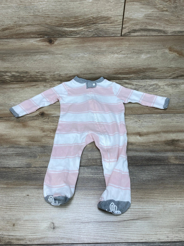 Burt's Bees Baby Organic Striped Sleeper White sz Newborn - Me 'n Mommy To Be