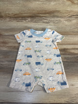 Chick Pea Vehicle Shortie Romper Beige sz 3-6m