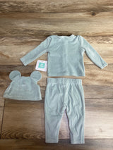 NEW Disney Baby 3pc Set Velour Green sz 0-3m