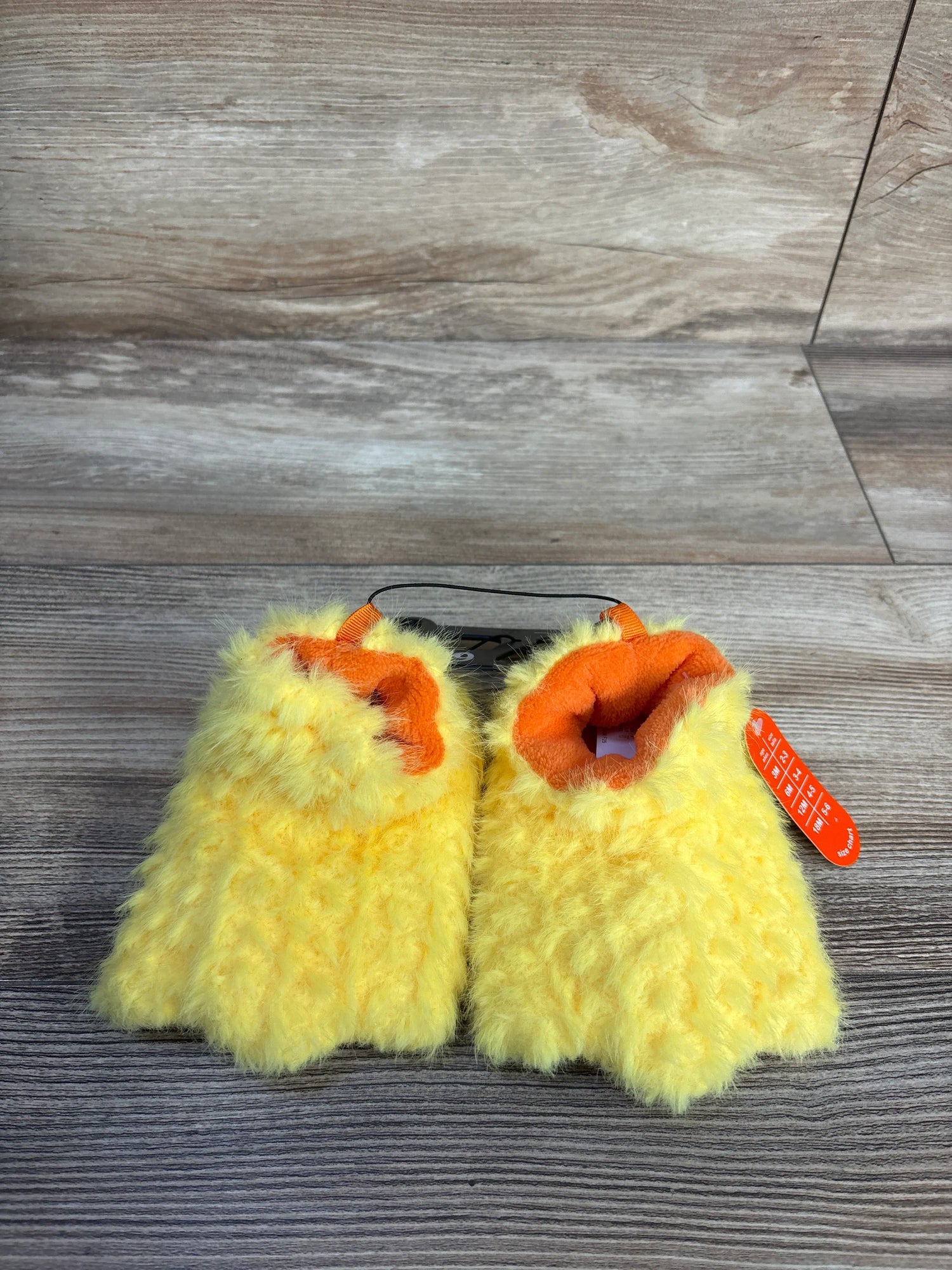 NEW Wonder Nation Duck Plush Slippers Yellow sz 5c