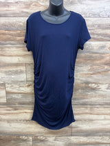 Smallshow Maternity Ruched Bodycon Dress Navy sz XXL