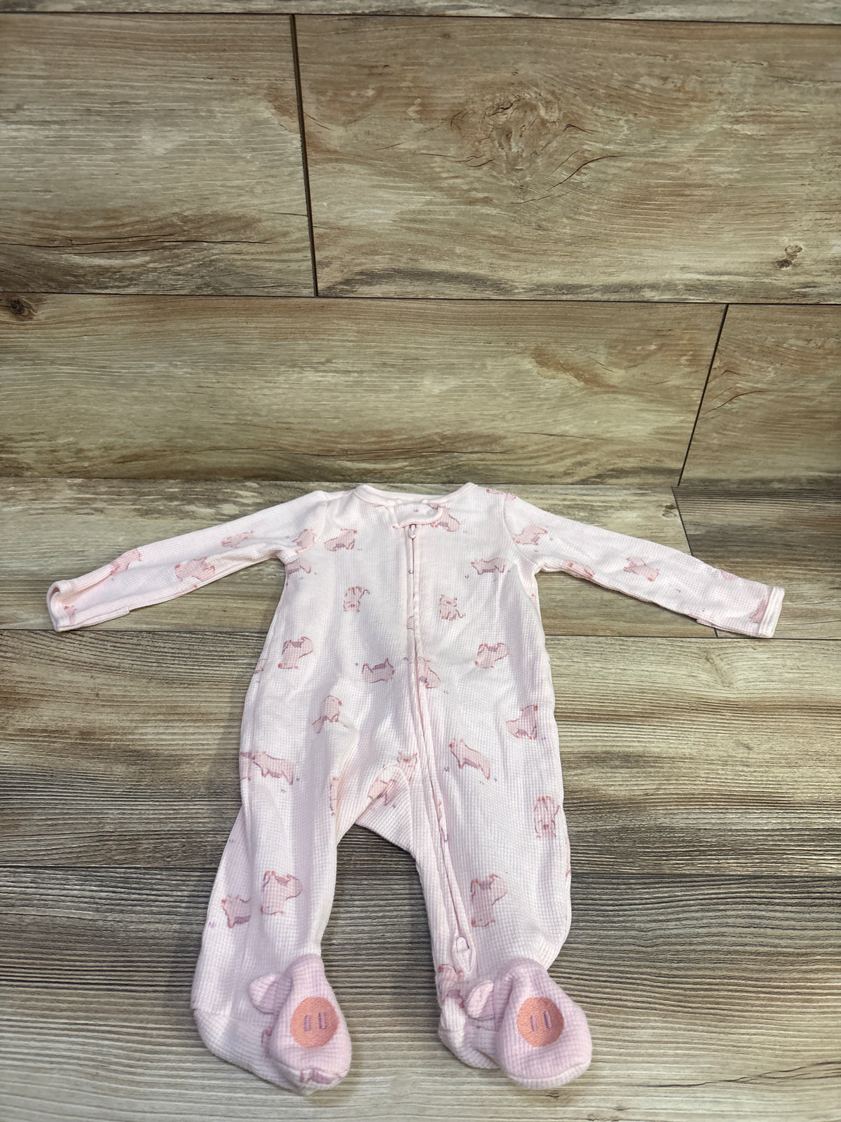 Just One You Waffle Knit Sleeper Pink sz 3m