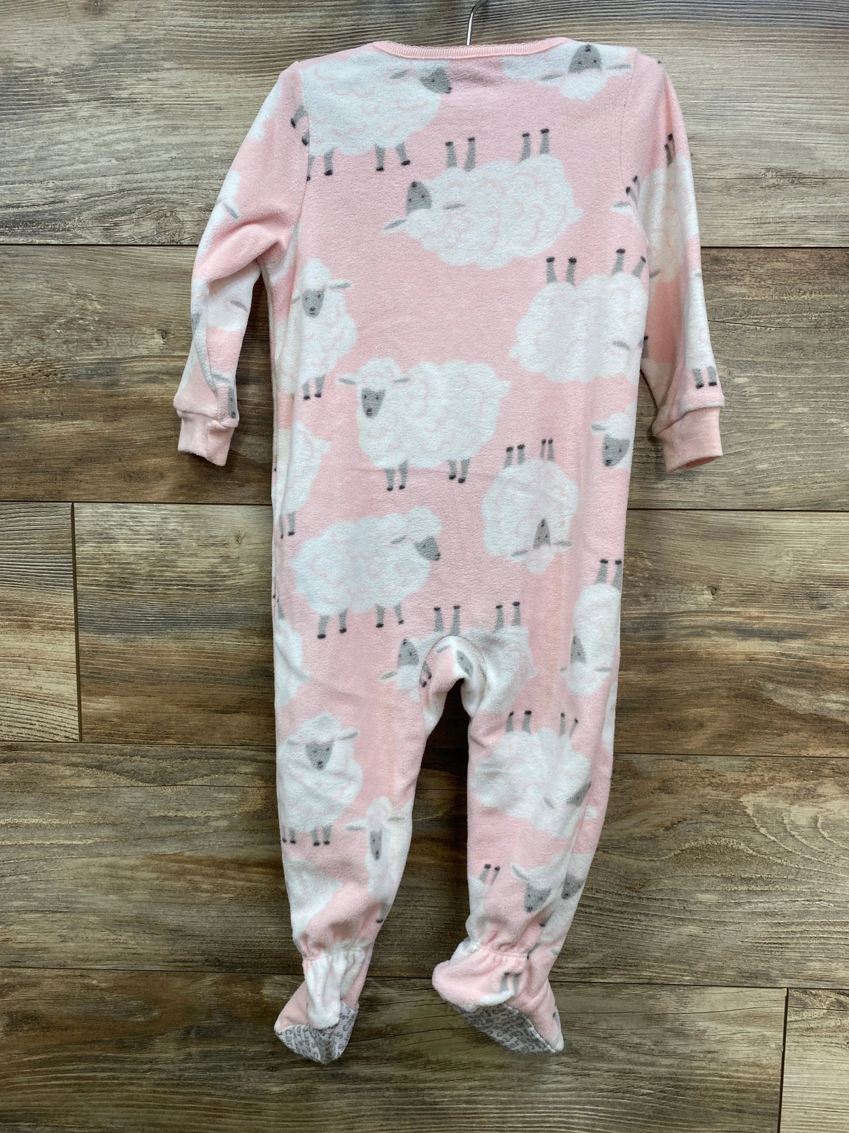Carter's Sheep Print Blanket Sleeper Pink sz 18m