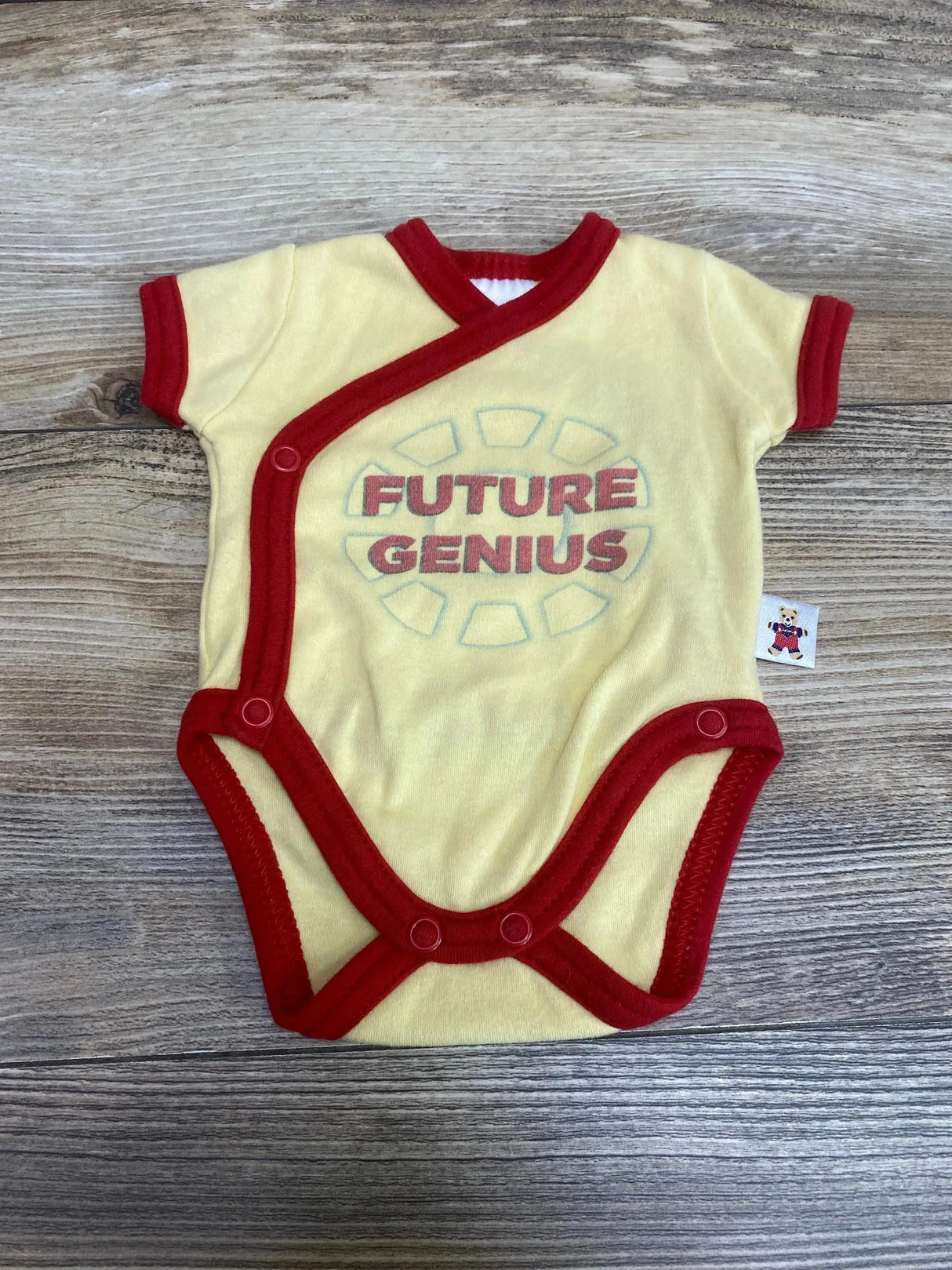 Itty Bitty Baby Future Genius Kimono Bodysuit Yellow sz Preemie