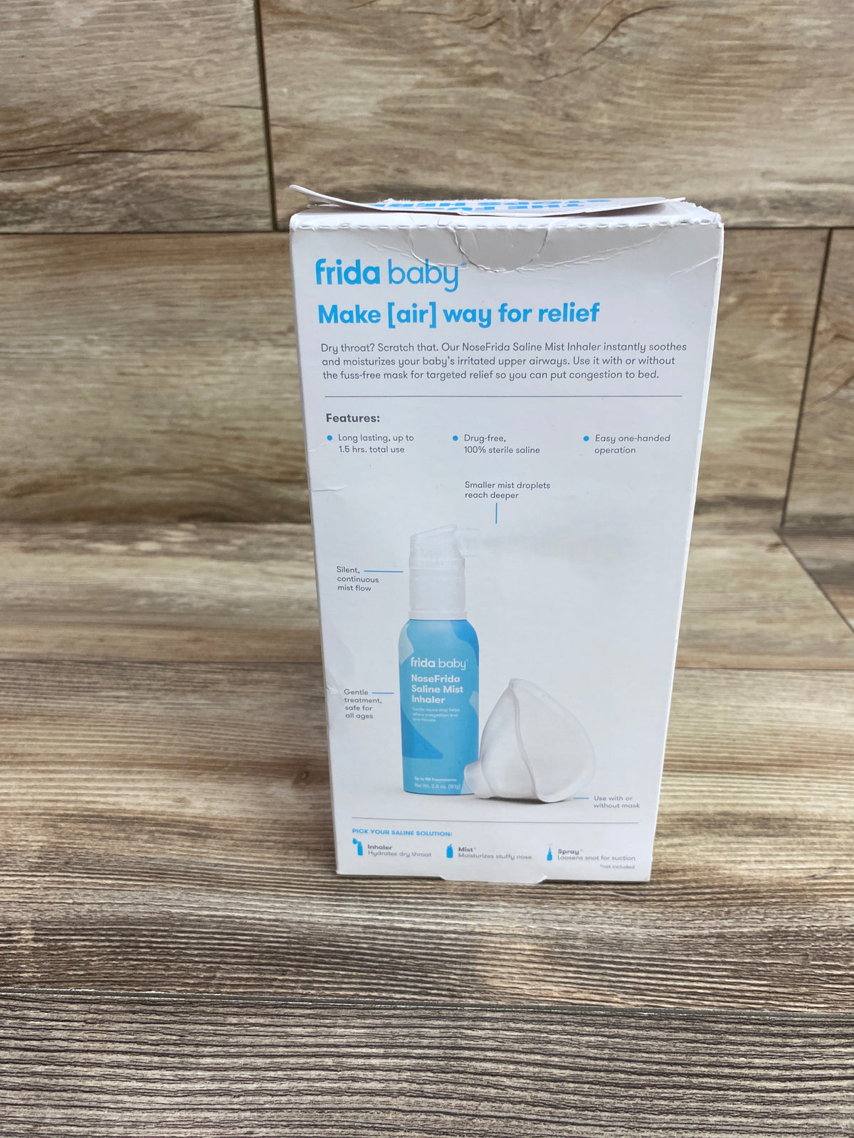 NEW Frida Baby NoseFrida Saline Mist Nasal Inhaler