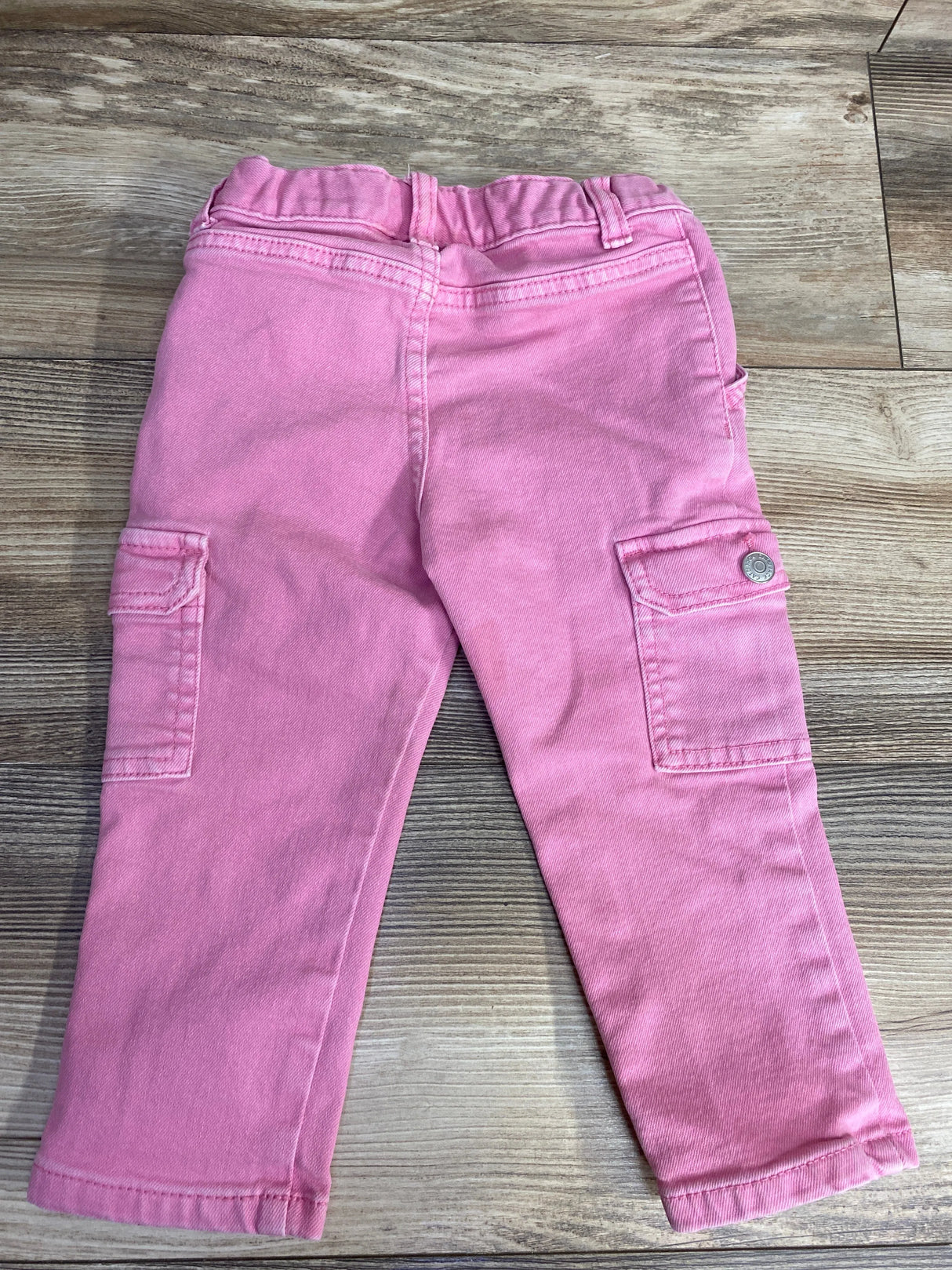 Cat & Jack Denim Cargo Jeans Pink sz 2T