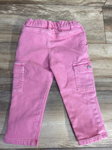 Cat & Jack Denim Cargo Jeans Pink sz 2T