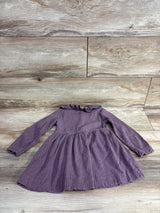 Kate Quinn Long Sleeve Ribbed Dress Mauve sz 2T