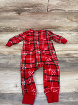 SleepyNites Holiday Plaid Blanket Sleeper Red sz 18m