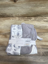 NEW Carter's Just One You 2pk Sheep Bath Towel Grey