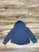 Old Navy Striped Hooded Henley Shirt Blue sz 5T