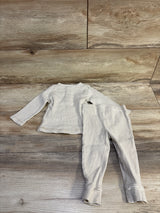 Carter's 2pc Ribbed Henley Shirt & Pants Beige sz 12m