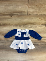 Dallas Cowboys Cheerleaders Bodysuit Dress Blue sz 3m