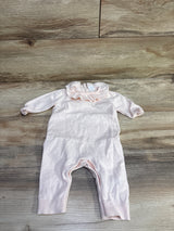 Baby Gap Knit Collared Coverall Pink sz 0-3m