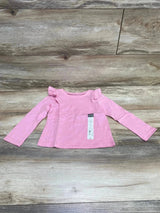 NEW Okie Dokie Sea Pink Ruffle Top sz 2T